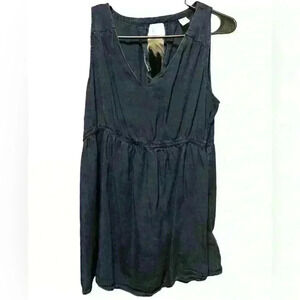 Old Navy Blue Maternity Tank Top | Navy Pregnancy Shirt | Size Maternity Small